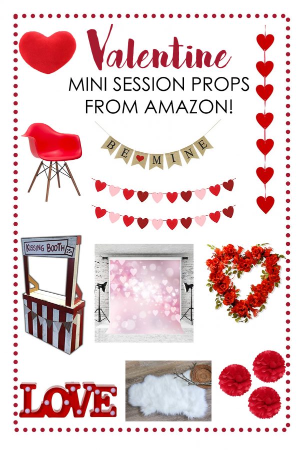 Valentine Mini Session Props from Amazon!