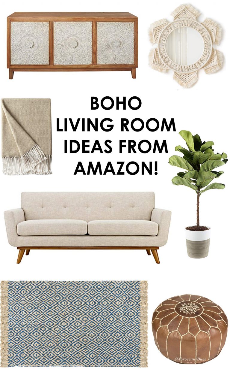 Boho Living Room Ideas from Amazon! | Great Finds