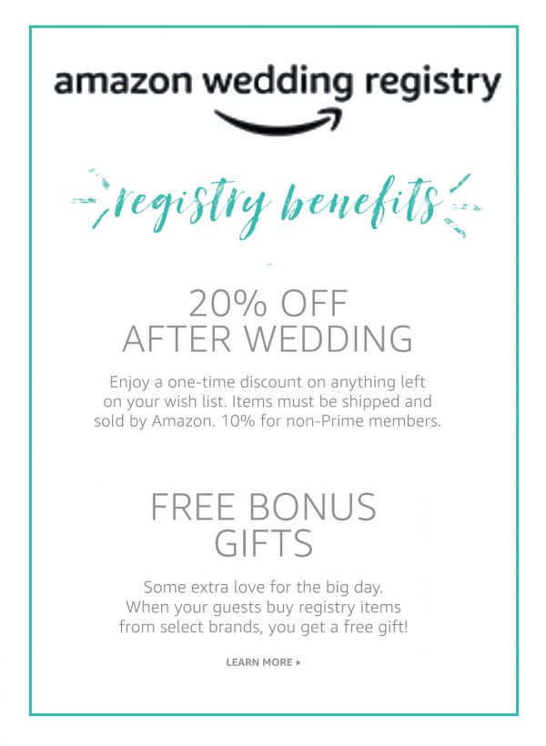 Amazon Wedding Registry Benefits