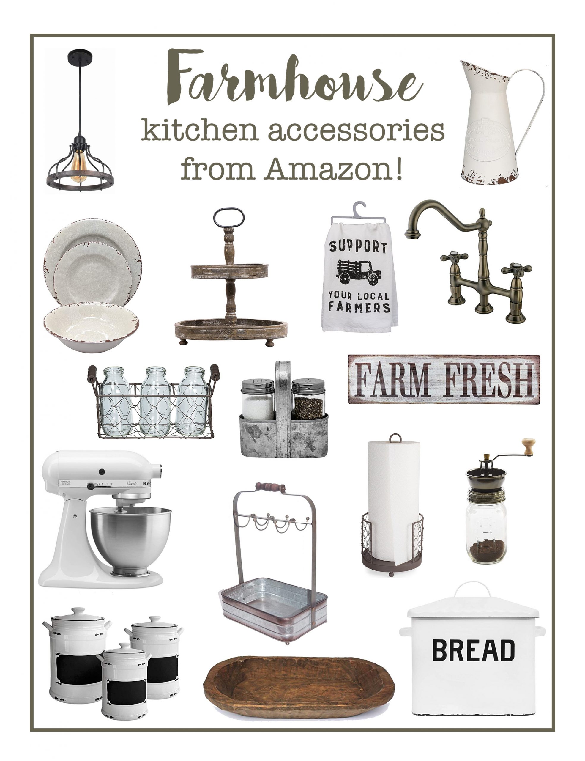 Farmhouse Kitchen Accessories from Amazon! | Great Finds